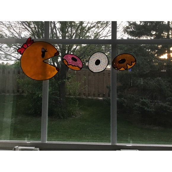 MS. PAC MAN WINDOW CLINGS DOUGHNUT BUNDLE - Picture 3 of 3
